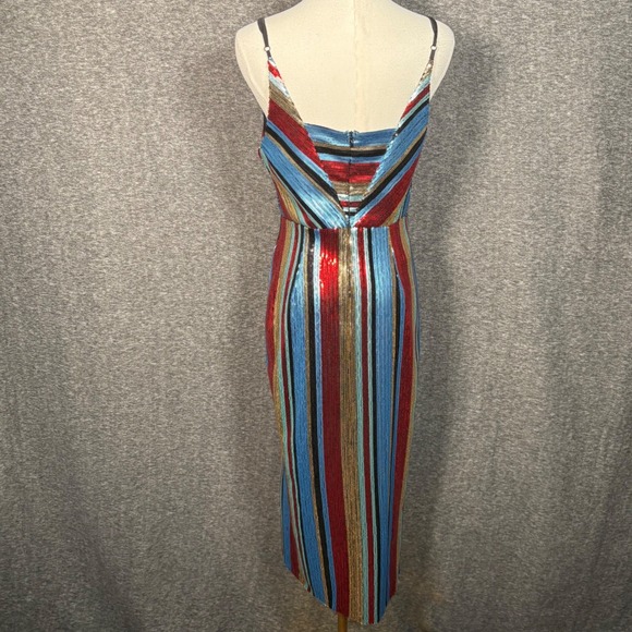 Vici Multicolor Striped Midi Dress - Picture 8 of 14